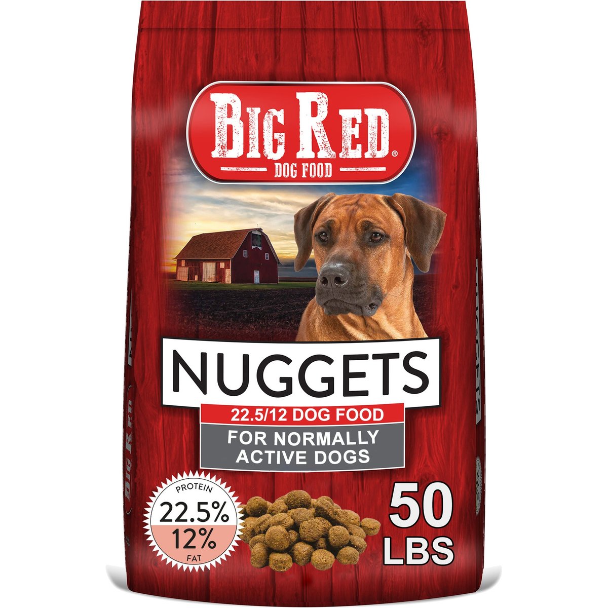Big Red Nuggets Dry Dog Food, 50-lb bag