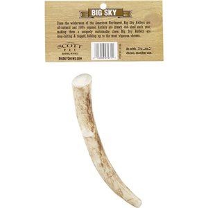 Big Sky Antler Chews Natural Elk Antler Dog Chews, Medium