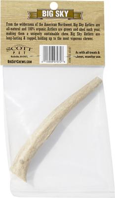 Show full view: Big Sky Antler Chews Natural Elk Antler Dog Chews, Small slide 3 of 8