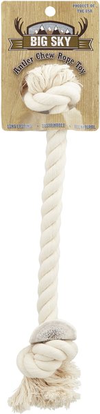 Big Sky Antler Chews Natural Elk Antler Rope Dog Chew Toy
