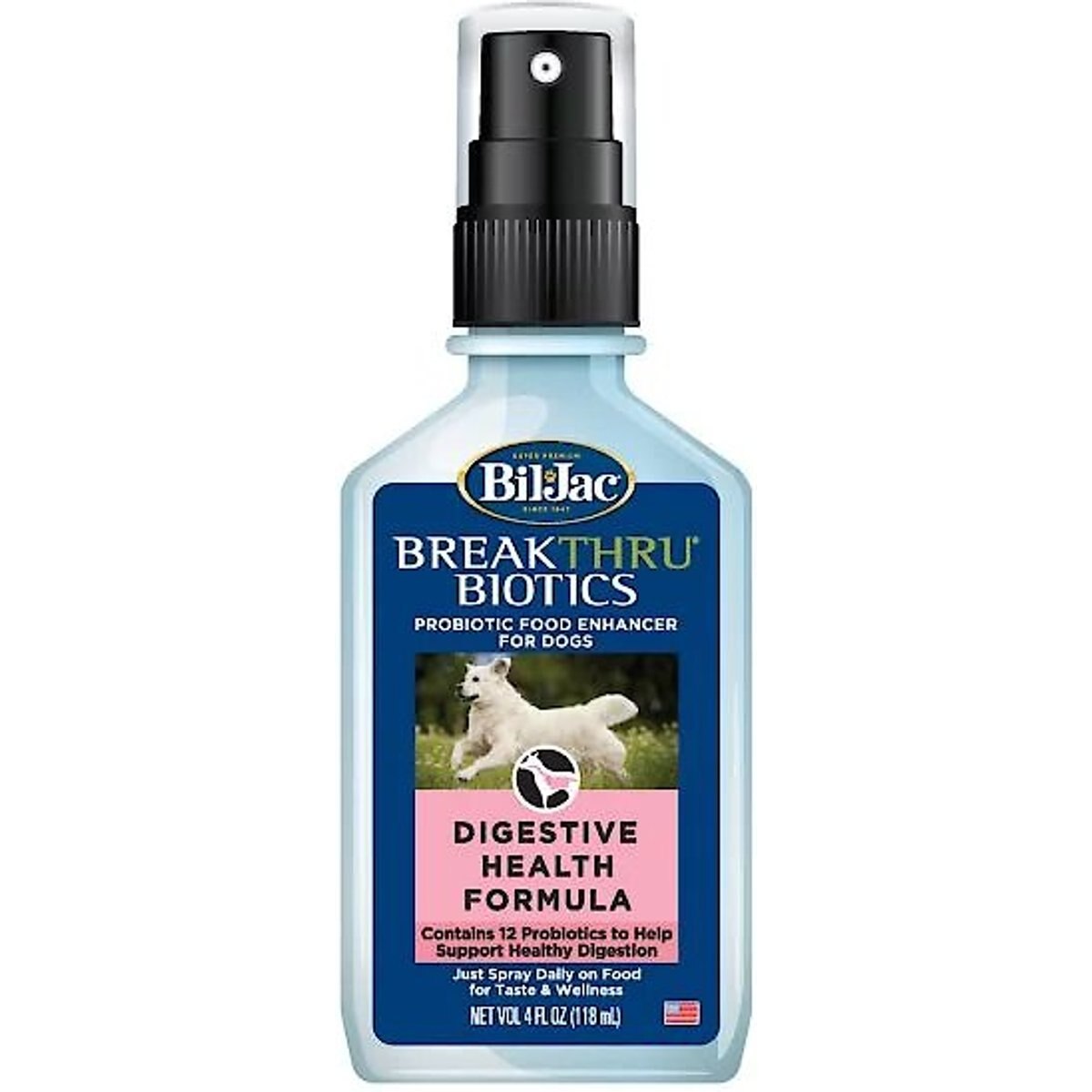 Bil-Jac BreakThru Biotics Probiotic Dog Food Spray, 4-fl oz bottle