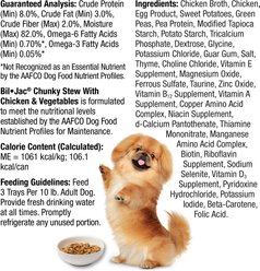 Bil-Jac Chunky Stew Chicken & Vegetables Recipe Wet Dog Food, 3.5-oz tub, case of 12 slide 2 of 6