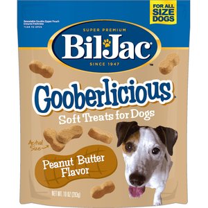 Bil-Jac Gooberlicious Peanut Butter Flavor Soft Dog Treats, 10-oz bag