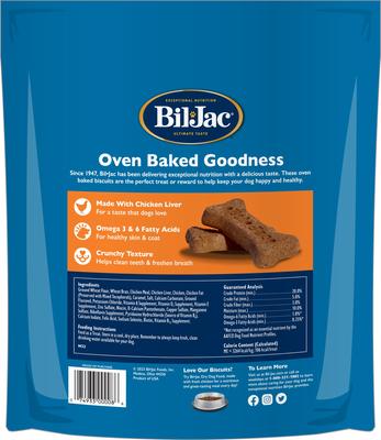 Show full view: Bil-Jac Large Biscuit Crunchy Dog Treats, 4-lb bag slide 3 of 8