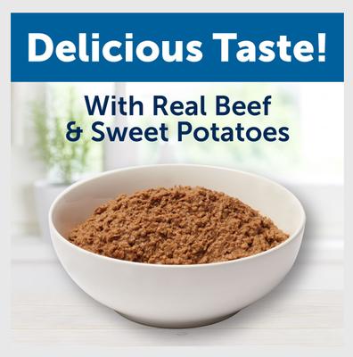 Show full view: Bil-Jac Pate Platters with Beef & Sweet Potatoes Canned Dog Food, 13-oz, case of 12 slide 5 of 9