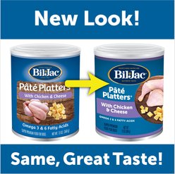 Bil-Jac Pate Platters with Chicken & Cheese Canned Dog Food, 13-oz, case of 12 slide 2 of 6