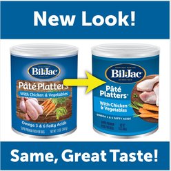 Bil-Jac Pate Platters with Chicken & Vegetables Canned Dog Food, 13-oz, case of 12 slide 2 of 6
