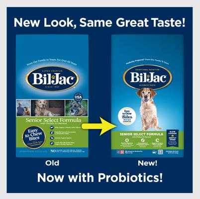 Show full view: Bil-Jac Senior Select Chicken & Oatmeal Recipe Dry Dog Food, 15-lb bag slide 3 of 9