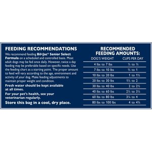 Bil-Jac Senior Select Chicken & Oatmeal Recipe Dry Dog Food, 30-lb bag