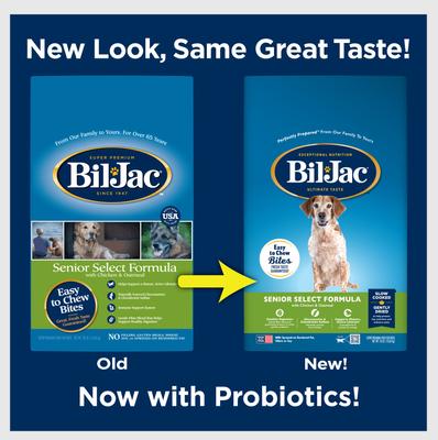 Show full view: Bil-Jac Senior Select Chicken & Oatmeal Recipe Dry Dog Food, 6-lb bag slide 3 of 9