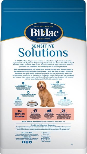 Bil-Jac Sensitive Solutions Chicken & Whitefish Recipe Dry Dog Food