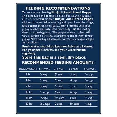 Show full view: Bil-Jac Small Breed Puppy Chicken, Oatmeal & Yam Recipe Dry Dog Food, 6-lb bag slide 7 of 9