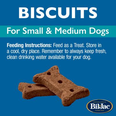 Show full view: Bil-Jac Small & Medium Biscuit Crunchy Dog Treats, 26-oz bag slide 8 of 9