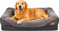BingoPaw Lounger Sofa Orthopedic Dog Bed, Grey, Large