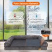 Show in main carousel: BingoPaw Orthopedic Sofa Dog & Cat Bed with Removable Cover, Grey, Large slide 5 of 9