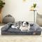 Show in main carousel: BingoPaw Orthopedic Sofa Dog & Cat Bed with Removable Cover, Grey, X-Large slide 1 of 10