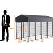 Show in main carousel: BingoPaw Outdoor Dog & Cat Kennel with Cover, Black, Large slide 5 of 7