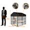 Show in main carousel: BingoPaw Outdoor Dog & Cat Kennel with Cover, Black, X-Small slide 5 of 11