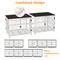Show in main carousel: BingoPaw Wooden 3-Door Furniture Style Dog & Cat Crate End Table with Removable Tray, White, Large slide 7 of 11