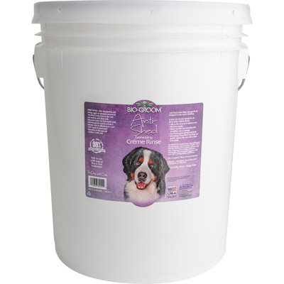 Bio-Groom Bio-Groom Anti-Shed Deshedding Crème Rinse Dog Conditioner, 5-gallon pail