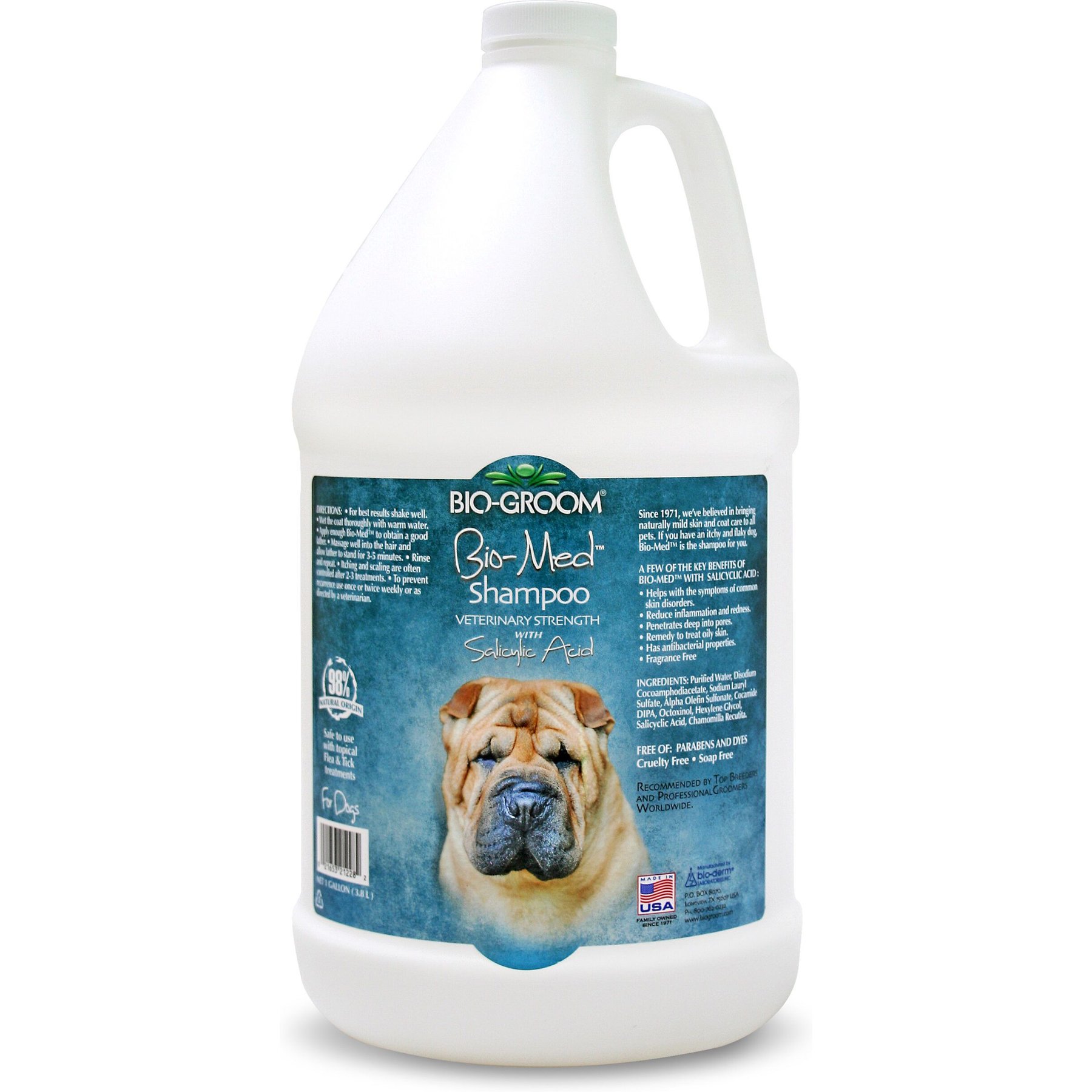 Bio-Groom Bio-Med Veterinary Strength with Salycilic Acid Dog Shampoo, 1-gal bottle