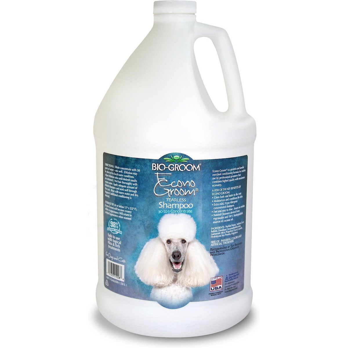 Bio-Groom Econo Groom Tearless Dog Shampoo, 1-gal bottle, bundle of 2