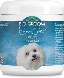 Bio-Groom Eye-Care Unscented Pads Dog, Cat & Small Pet Eye Wipes, 5.2-fl oz bottle