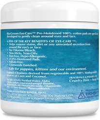 Bio-Groom Eye-Care Unscented Pads Dog, Cat & Small Pet Eye Wipes, 5.2-fl oz bottle slide 2 of 5