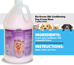 Bio-Groom Silk Conditioning Creme Dog & Cat Rinse, 1-gal bottle, bundle of 2 slide 2 of 6