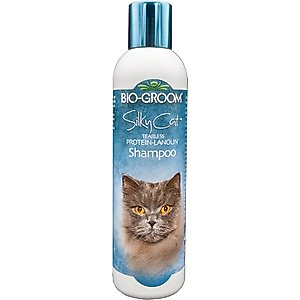 Bio-Groom Silky Cat Tearless Protein Lanolin Cat Shampoo, 8-fl oz bottle