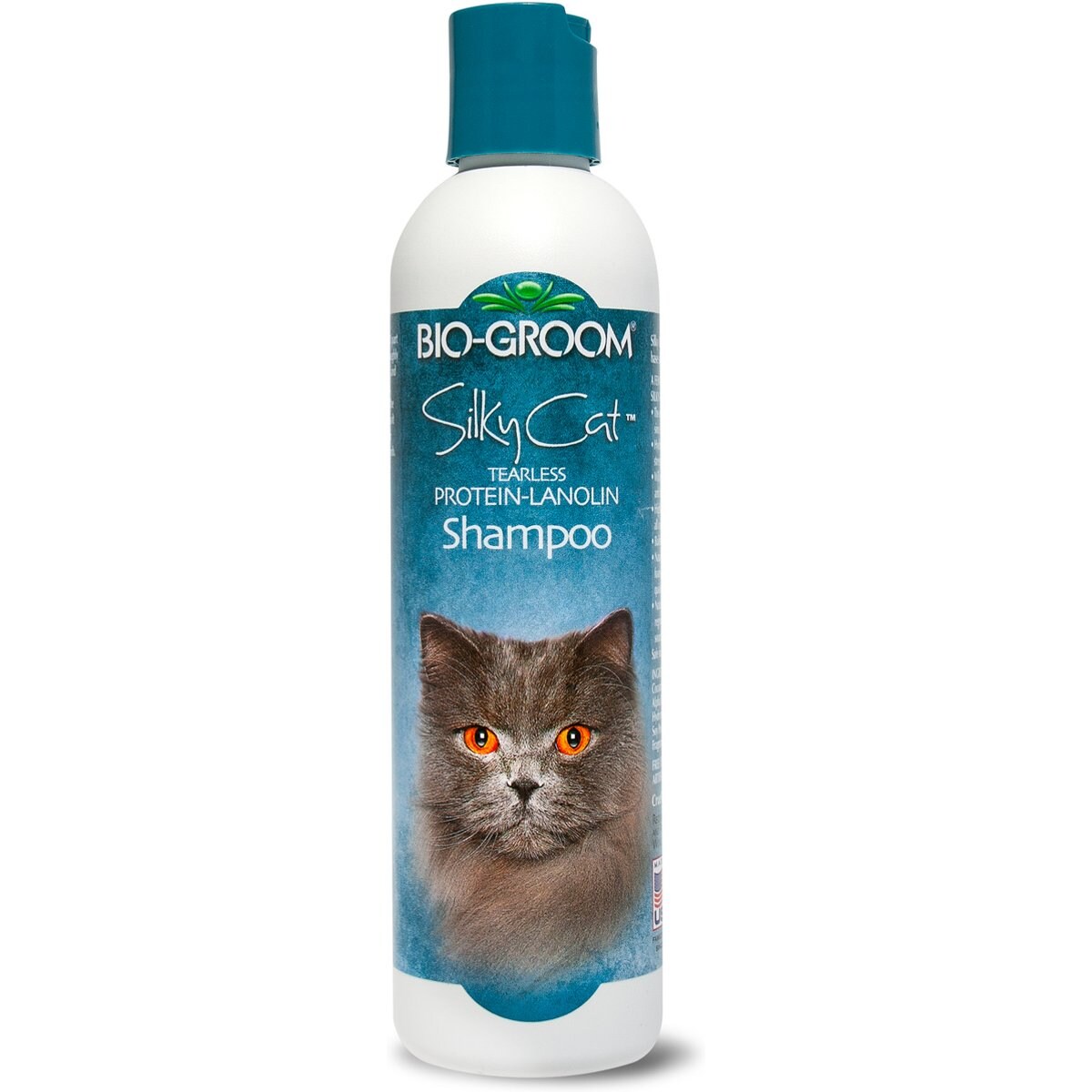 Bio-Groom Silky Cat Tearless Protein Lanolin Cat Shampoo, 8-fl oz bottle