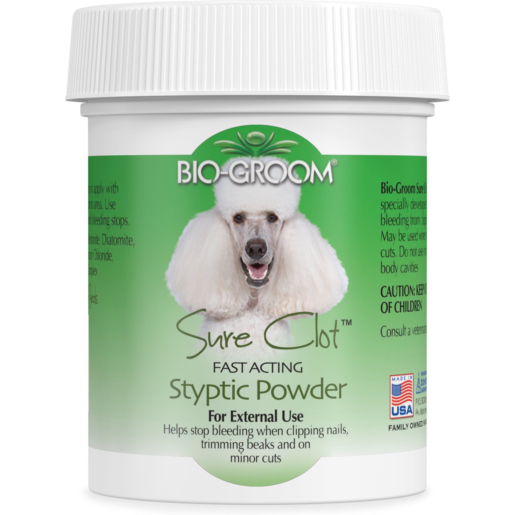 Bio-Groom Sure Clot Fast Acting Styptic Dog & Cat Powder, 1.5-oz