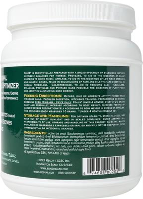 Show full view: BioEZ Digestive Optimizer Apple Flavor Powder Horse Supplement, 32-oz tub slide 2 of 6