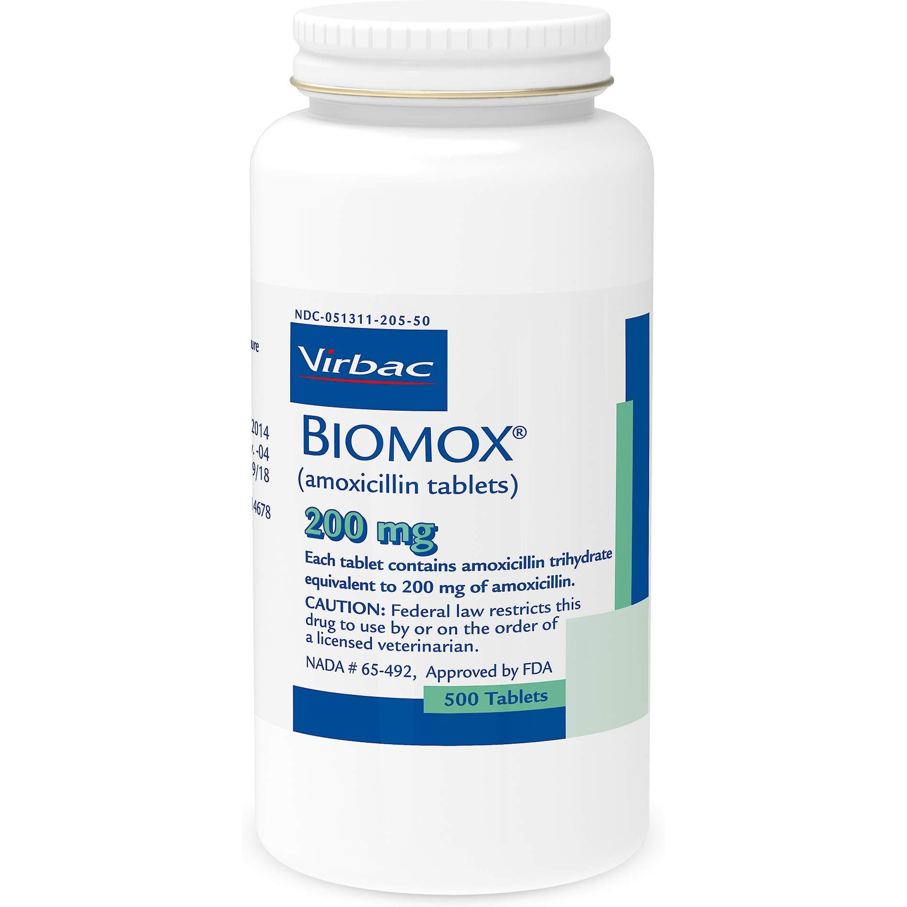 Biomox (Amoxicillin) Tablets for Dogs, 200-mg, 60 tablets