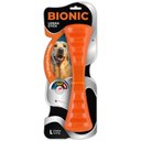 Bionic Urban Stick Tough Treating Dog Chew Toy, Orange, Large: 10-in