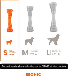 Bionic Urban Stick Tough Treating Dog Chew Toy, Orange, Small: 8-in slide 2 of 8