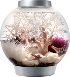 biOrb Classic LED Fish Aquarium, Silver, 4-gal