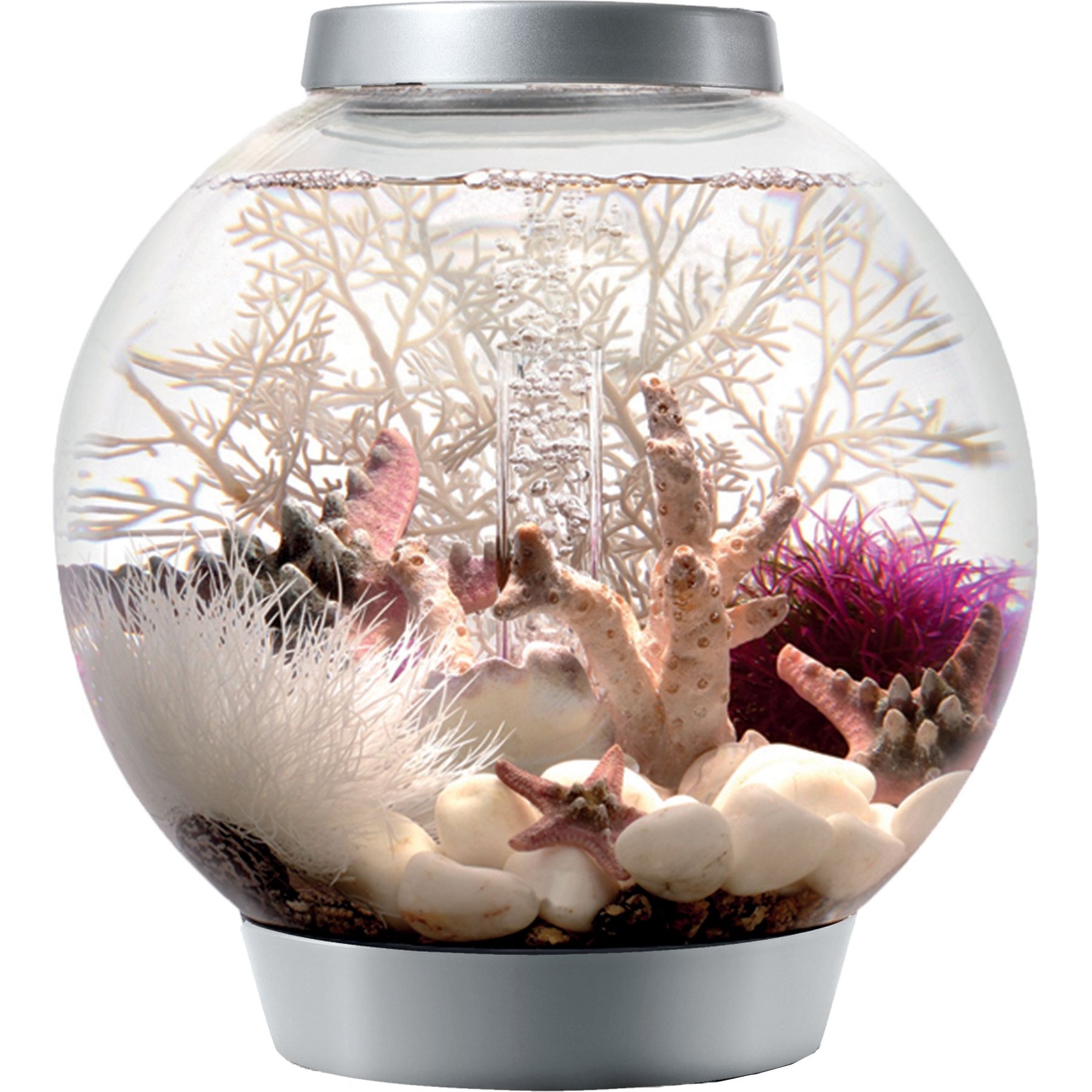 biOrb Classic LED Fish Aquarium, Silver, 4-gal