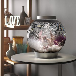 biOrb Classic LED Fish Aquarium, Silver, 4-gal