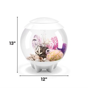 biOrb HALO MCR Aquarium, White, 4-gal