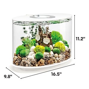 biOrb LOOP 15 MCR Light Fish Aquarium, 4-gal, White