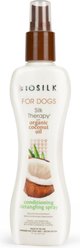 BioSilk Silk Therapy Organic Coconut Oil Conditioning & Detangling Dog Spray, 7-fl oz bottle