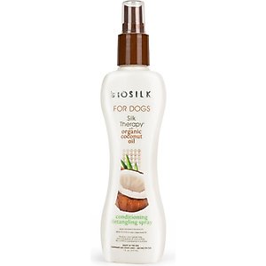 BioSilk Silk Therapy Organic Coconut Oil Conditioning & Detangling Dog Spray, 7-fl oz bottle