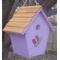 Show in main carousel: Bird Houses by Mark Cabin Bird House, Lavender slide 2 of 3