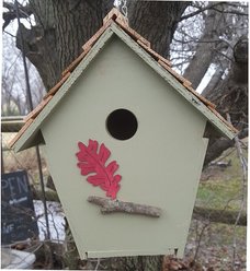 Bird Houses by Mark Cabin Bird House, Sage slide 2 of 4