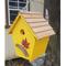 Show in main carousel: Bird Houses by Mark Cabin Bird House, Yellow slide 1 of 4