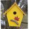Show in main carousel: Bird Houses by Mark Cabin Bird House, Yellow slide 2 of 4