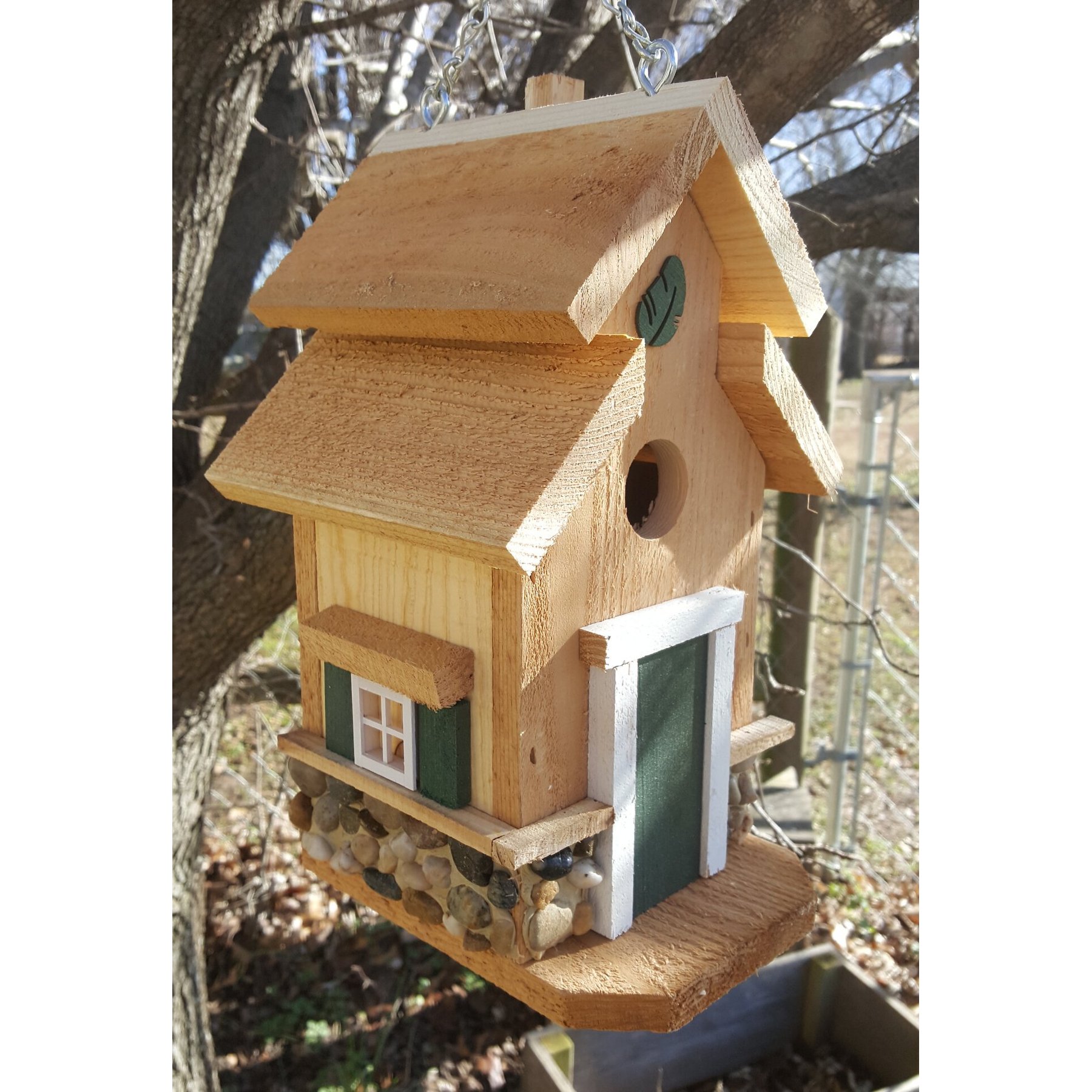 Bird Houses by Mark Chesapeake Cedar Bird House, Green