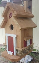 Bird Houses by Mark Chesapeake Cedar Bird House, Red
