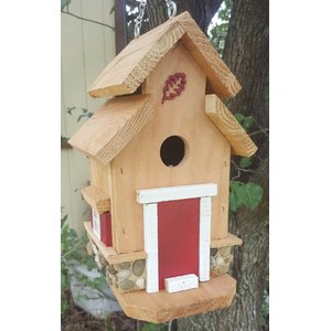 Bird Houses by Mark Chesapeake Cedar Bird House, Red